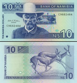 NAMIBIE - PICK 01 A - 10 Dollars Namibiens - 1993