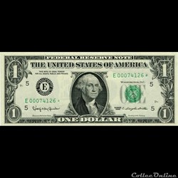 E- 1$ Federal Reserve Notes - Small Size 1963 Series