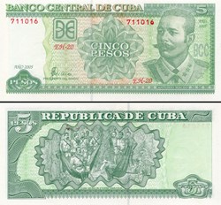 CUBA - PICK 116h - 5 PESOS - 2005