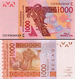 B.C.E.A.O - FRANCS CFA - BURKINA FASO - LETTRE C - 1000 FRANCS - PICK 315 C i