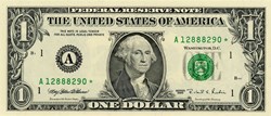 A- 1$ Federal Reserve Notes - Small Size 1995 Series