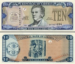 LIBERIA - PICK 27 f - 10 DOLLARS - 2011