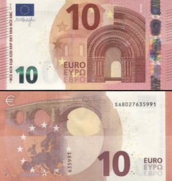 10 EUROS - SIGNATURE DRAGHI - PICK 21 S - ITALIE