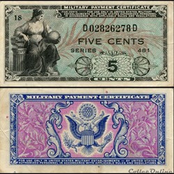 Z - 50 CENTS - MILITARY PAYMENT SÉRIE 481