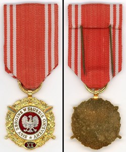 Médaille de l'Armée polonaise au Service de la Patrie XX ans