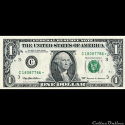 C- 1$ Federal Reserve Notes - Small Size 1999 Series