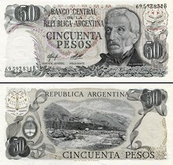ARGENTINE - PICK 301 a 2 - 50 PESOS - 1978