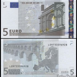 5 EUROS - SIGNATURE TRICHET - PICK 8 L - FINLANDE