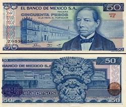 MEXIQUE - PICK 073a.KZ - 50 PESOS - 1981