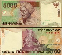 INDONÉSIE - PICK 142 f - 5000 ROUPIES - 2006