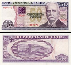 CUBA - PICK 123h - 50 PESOS - 2013
