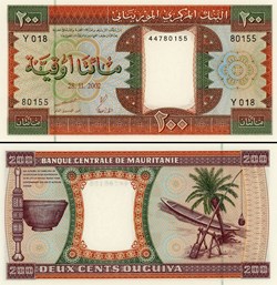 MAURITANIE - PICK 11b - 200 OUGUIYA - 2002