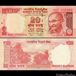 INDE - PICK 103g - 20 ROUPIES - 2014