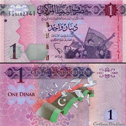 LIBYE - PICK 76a - 1 DINAR - 2013