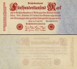 ALLEMAGNE - PICK 092-2 - 500 000 MARK - 1923
