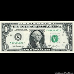 K- 1$ Federal Reserve Notes - Small Size 2013 Series