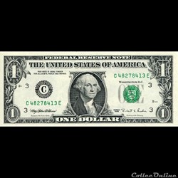 C- 1$ Federal Reserve Notes - Small Size 1995 Series