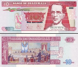 GUATEMALA - PICK 107 - 10 QUETZALES GUATÉMALTÈQUES