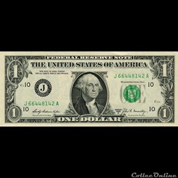 J- 1$ Federal Reserve Notes - Small Size 1969B Series
