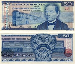 MEXIQUE - PICK 073a.JS - 50 PESOS - 1981