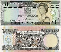 FIDJI - PICK 086 a - 1 DOLLAR - 1987