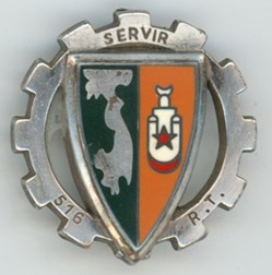 Insigne Terre - 516° Régiment du Train