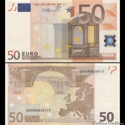 50 EUROS - SIGNATURE DRAGHI - PICK 17 G - CHYPRE