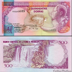 SAO TOME ET PRINCIPE - PICK 63 - 500 DOBRAS - 1993