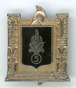 Insigne Légion Etrangère - 5° Régiment Mixte du Pacifique de la Légion Etrangère