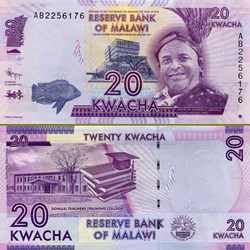 MALAWI - PICK 57 a - 20 KWACHA - 2012