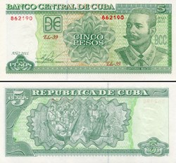 CUBA - PICK 116l - 5 PESOS - 2011
