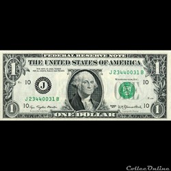 J- 1$ Federal Reserve Notes - Small Size 1977 Series