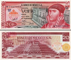 MEXIQUE - PICK 064c2 - 20 PESOS - 1976