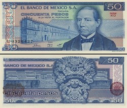 MEXIQUE - PICK 073a.KD - 50 PESOS - 1981