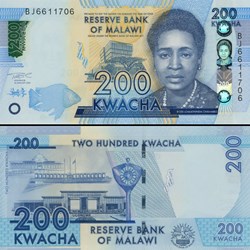 MALAWI - PICK 65 Ae - 200 KWACHA - 2021