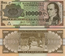 PARAGUAY - PICK 224 A - 10 000 GUARANIES - 2004