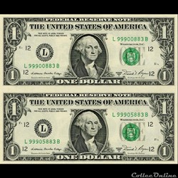 L- 1$ Federal Reserve Notes - Small Size 1981A Series