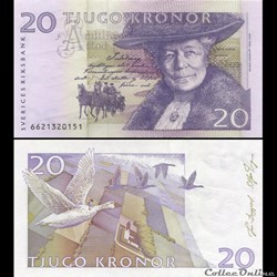 SUÈDE - PICK 63 c - 20 KRONOR - 2006