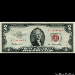 $2 - RED SEAL CERTIFICATE SERIES 1953