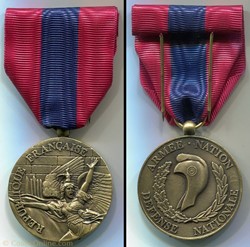 Médaille de la Défense nationale - Echelon Bronze - 1° Type