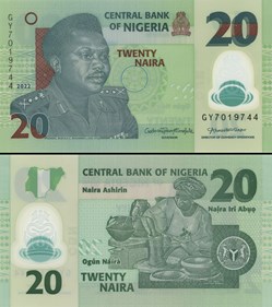 NIGERIA - PICK 34r - 20 NAIRA - 2022