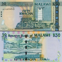 MALAWI - PICK 49 a - 50 KWACHA - 2004