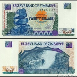 ZIMBABWE - PICK 007a - 20 Dollars - 1997