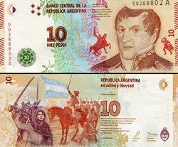 ARGENTINE - PICK 360 a - 10 PESOS - 2016