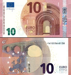 10 EUROS - SIGNATURE DRAGHI - PICK 21 F - MALTE