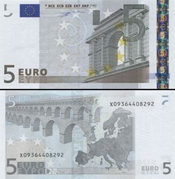 5 EUROS - SIGNATURE DUISENBERG - PICK 1 X - ALLEMAGNE