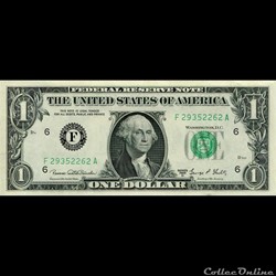 F- 1$ Federal Reserve Notes - Small Size 1969D Series