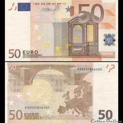 50 EUROS - SIGNATURE DRAGHI - PICK 17 P - PAYS-BAS