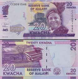 MALAWI - PICK 63 f - 20 KWACHA - 2020