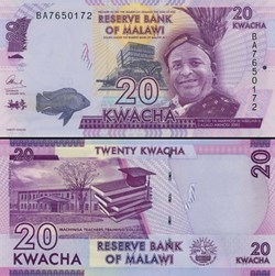 MALAWI - PICK 63 c - 20 KWACHA - 2016